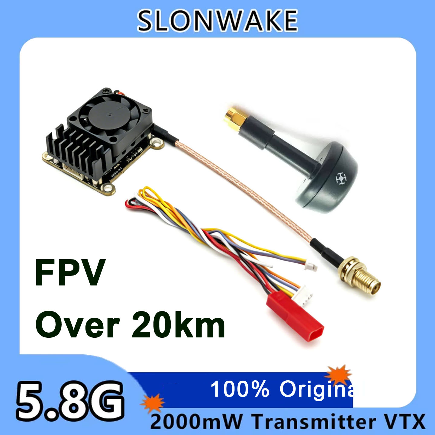 Drone Transmitter - Neues Upgrade: 5,8 GHz 2W einstellbarer